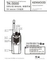 Kenwood TK-3000 Service Manual предпросмотр