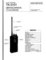 Kenwood TK-3101 (UHF) Service Manual предпросмотр