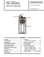 Kenwood TK-3102G Service Manual preview