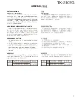 Предварительный просмотр 3 страницы Kenwood TK-3107G Service Manual