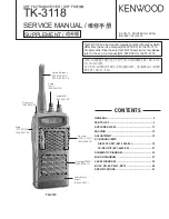 Preview for 1 page of Kenwood TK-3118 Service Manual