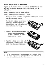 Предварительный просмотр 11 страницы Kenwood TK-3130 - ProTalk XLS UHF Instruction Manual