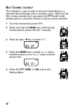 Предварительный просмотр 38 страницы Kenwood TK-3130 - ProTalk XLS UHF Instruction Manual