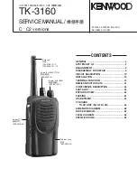 Preview for 2 page of Kenwood TK-3160 Service Manual