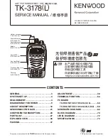 Предварительный просмотр 1 страницы Kenwood TK-3178 Service Manual