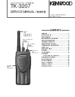 Preview for 1 page of Kenwood TK-3207 Service Manual