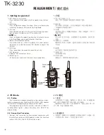 Preview for 4 page of Kenwood TK 3230 - FreeTalk XLS UHF Service Manual