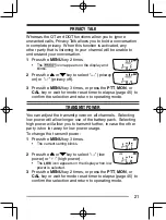 Предварительный просмотр 21 страницы Kenwood TK-3230DX Instruction Manual