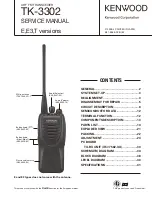 Kenwood TK-3302 Service Manual preview