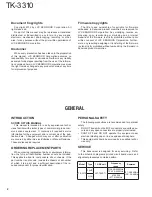 Предварительный просмотр 2 страницы Kenwood TK-3310 Service Manual