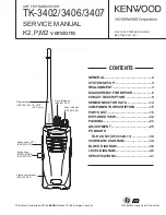 Preview for 1 page of Kenwood TK-3402 Service Manual