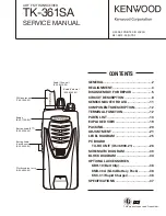 Kenwood TK-361SA Service Manual предпросмотр