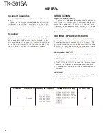 Preview for 2 page of Kenwood TK-361SA Service Manual