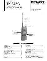 Kenwood TK-373G Service Manual предпросмотр