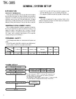 Предварительный просмотр 2 страницы Kenwood TK-385 Service Manual