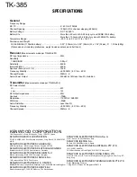 Предварительный просмотр 42 страницы Kenwood TK-385 Service Manual