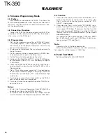 Preview for 16 page of Kenwood TK-390 Service Manual