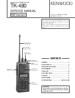 Preview for 2 page of Kenwood TK-480 Service Manual