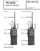 Предварительный просмотр 2 страницы Kenwood TK-5400 (K) Service Manual