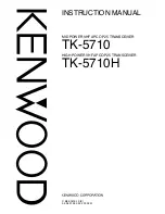 Preview for 1 page of Kenwood TK-5710(H) Instruction Manual