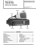 Предварительный просмотр 1 страницы Kenwood TK-6110 Service Manual