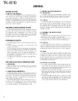 Предварительный просмотр 2 страницы Kenwood TK-6110 Service Manual