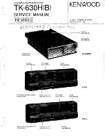 Kenwood TK-630H Service Manual предпросмотр