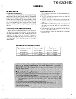 Предварительный просмотр 3 страницы Kenwood TK-630H Service Manual