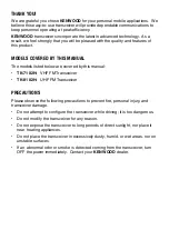 Предварительный просмотр 2 страницы Kenwood TK-7102H Instruction Manual