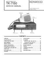 Preview for 1 page of Kenwood TK-7150 Service Manual
