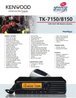 Kenwood TK-7150 Specifications предпросмотр