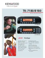 Предварительный просмотр 1 страницы Kenwood TK-7180 Brochure & Specs