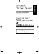 Предварительный просмотр 3 страницы Kenwood TK-7302 Instruction Manual