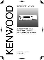 Предварительный просмотр 1 страницы Kenwood TK-7360 Instruction Manual