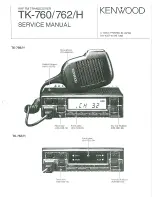 Preview for 1 page of Kenwood TK-760 Service Manual