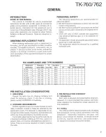 Предварительный просмотр 3 страницы Kenwood TK-760 Service Manual