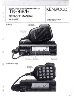 Предварительный просмотр 1 страницы Kenwood TK-768 Service Manual