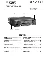 Kenwood TK-785 Service Manual preview