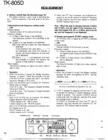 Предварительный просмотр 12 страницы Kenwood TK-805D Service Manual