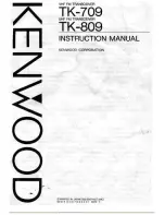 Kenwood TK-809 Instruction Manual preview