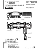 Preview for 2 page of Kenwood TK-8100 Service Manual