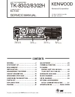 Предварительный просмотр 1 страницы Kenwood TK-8302 Service Manual