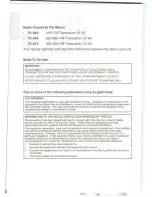 Preview for 2 page of Kenwood TK-840 Instruction Manual