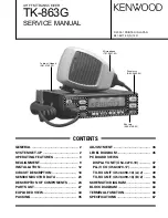 Kenwood TK-863G Service Manual предпросмотр