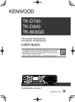 Предварительный просмотр 1 страницы Kenwood TK-868GD User Manual