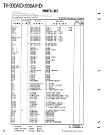 Предварительный просмотр 52 страницы Kenwood TK-930A Service Manual