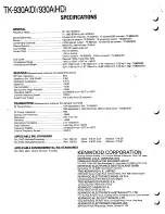 Предварительный просмотр 110 страницы Kenwood TK-930A Service Manual