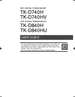 Preview for 3 page of Kenwood TK-D740H User Manual