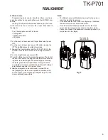 Preview for 5 page of Kenwood TK-P701 Service Manual