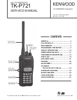 Kenwood TK-P721 Service Manual preview